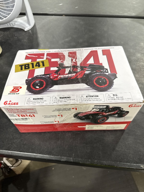 Photo 1 of BEZGAR TB141 RC Cars-1:14 Scale Remote Control Car, 2WD High Speed 20 Km/h All Terrains Electric Toy Off Road RC Car Vehicle Truck Crawler with Two Rechargeable Batteries for Boys Kids and Adults