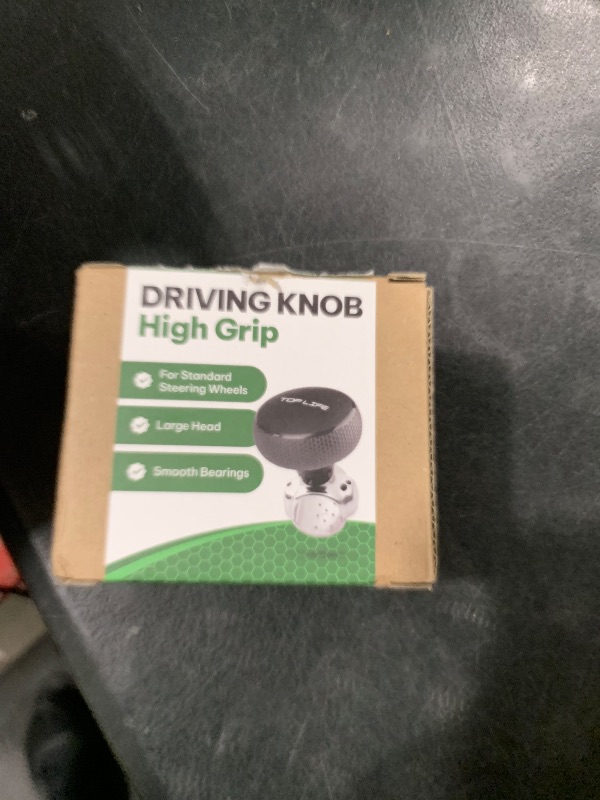 Photo 1 of Steering Wheel Knob - Silicone Coated for Extra Grip - Compatible with Any Steering Wheels - Smooth Brodie Suicide Spinner for Car, Tractor, Mower, Boat
