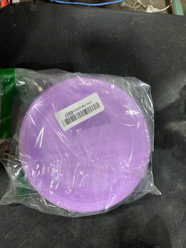 Photo 1 of WELLIFE Lavender Party Plates 7 Inch -150 Count, Plastic Disposable Dessert Plates for Party Easter Mother's Day Wedding Cake Appetizers Salad