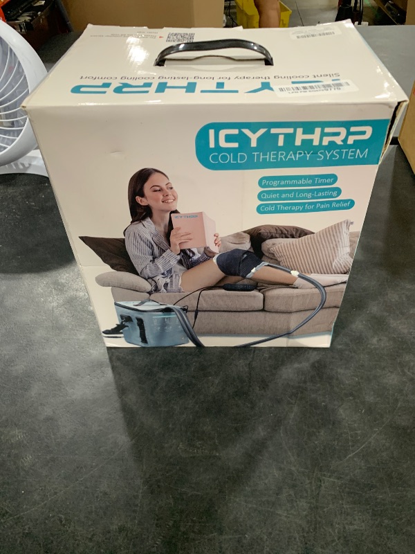 Photo 1 of ICYTHRP Cold Therapy Machine with Programmable Timer, Portable Ice Machine for Knee After Surgery, Knee Replacement Recovery System for Pain Relief w/Compression Pad for Shoulder, Hip and Ankle