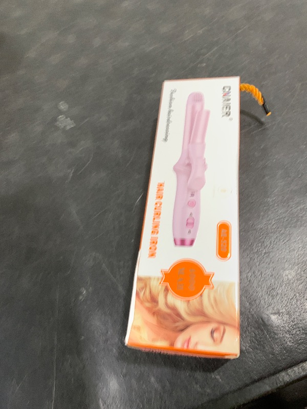 Photo 1 of Cordless Curling Iron,4000 mAh USB Rechargeable Mini Travel Curling Iron,2 in 1 Hair Straightener and Curler,3 Temp SettingCordless Hair Curler