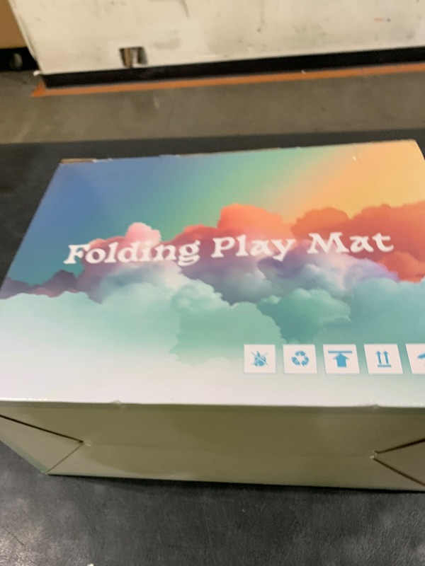 Photo 1 of Baby Play Mat, 74 x 50 Inch Play Mat Perfect for Use Baby Playpen, Foldable Baby Foam Playmat for Floor, Portable Waterproof Activity PlayMats for Babies, Infants and Toddlers