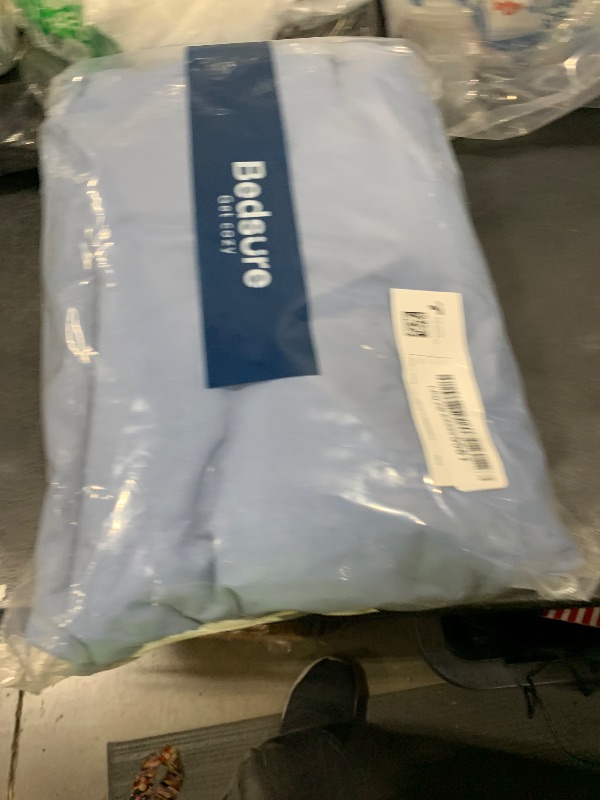 Photo 1 of Bedsure Duvet Cover King Size - Soft Double Brushed Bedding Set for Kids & Adults, Zipper Closure, 3 Pieces, Includes 1 Duvet Cover (104"x90") & 2 Pillow Shams, NO Comforter, Slate Blue