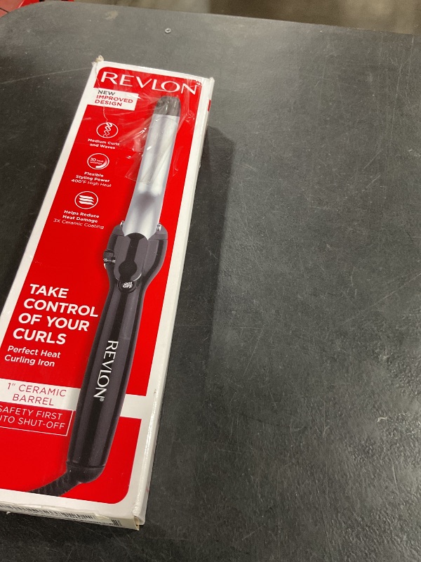 Photo 1 of Revlon Perfect Heat Triple Ceramic Curling Iron | For Silky Smooth Medium Curls (1 in)