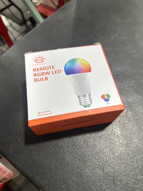 Photo 1 of LED Light Bulbs Christmas, 2 Pack Dimmable E26 LED Light Bulb, 10W RGBW Color Changing Light Bulb with Remote Control, Decorative Lights, Mood Light Bulb, Great for Home Decor, Stage, Party and More