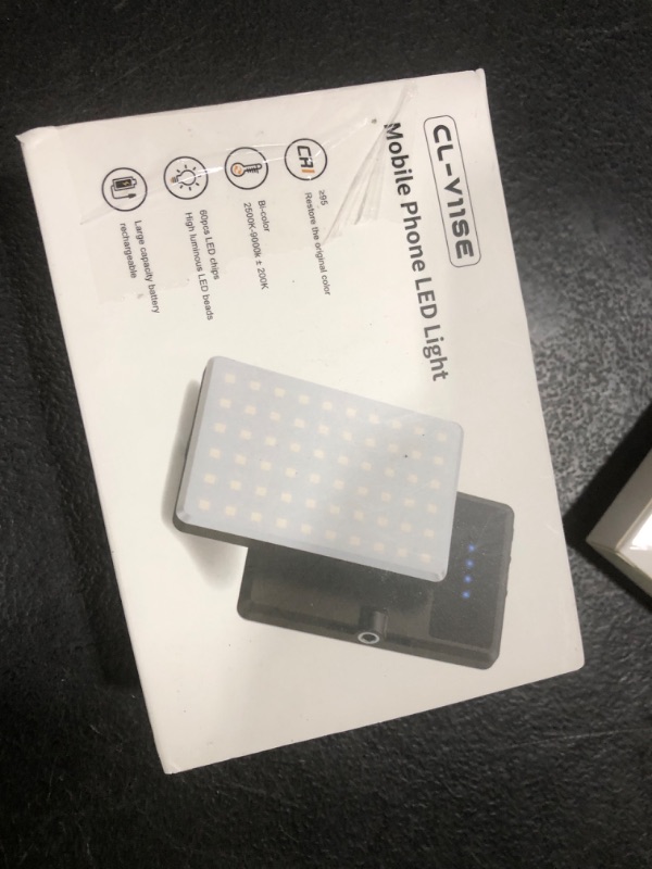 Photo 1 of OLRPT Selfie Light, Phone Light with Front & Back Clip, 60 LED Portable Light with 3 Modes, 5000mAh Rechargeable Video Light for Phone, iPhone, IPad, Laptop, TikTok, Makeup, Live Stream, Vlog