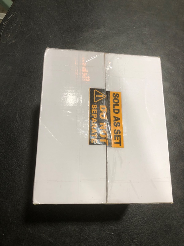 Photo 1 of (50 Pack) BESTTEN USWP6 Matte Snow White Screwless Wall Plate, 1 Gang Switch Plate, Decorator Receptacle Outlet Cover, H4.69” x W2.91”, UL Listed