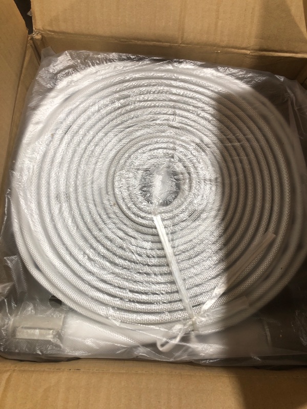 Photo 1 of ZYfire Fire Hose - 1-1/2" ID x 50 FT Single Jacket EPDM Firefighter Hose with M × F NST/NH Aluminum Couplings 750 PSI Burst Pressure Lightweight for Use in Firefighting