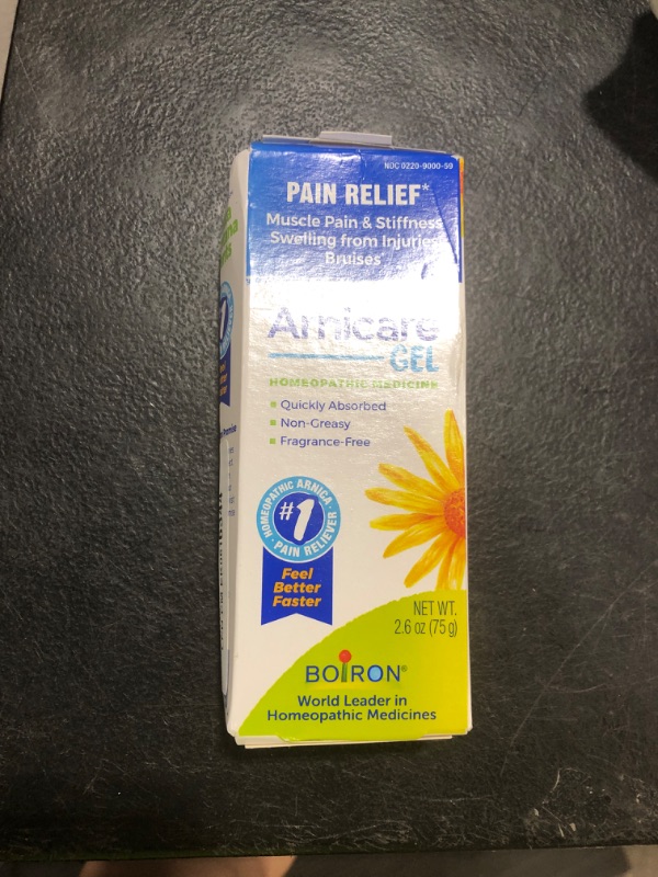 Photo 1 of Boiron Arnicare Gel for Relief of Joint Pain, Muscle Pain, Muscle Soreness, and Swelling from Bruises or Injury - Non-greasy and Fragrance-Free - 2.6 oz