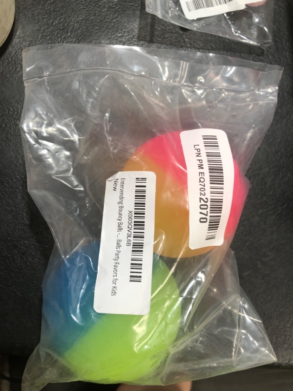 Photo 1 of Entervending - Jumbo ICY Bouncy Balls (Pack of 2) - 3 Inch Large Bouncy Balls - Kids Party Favors