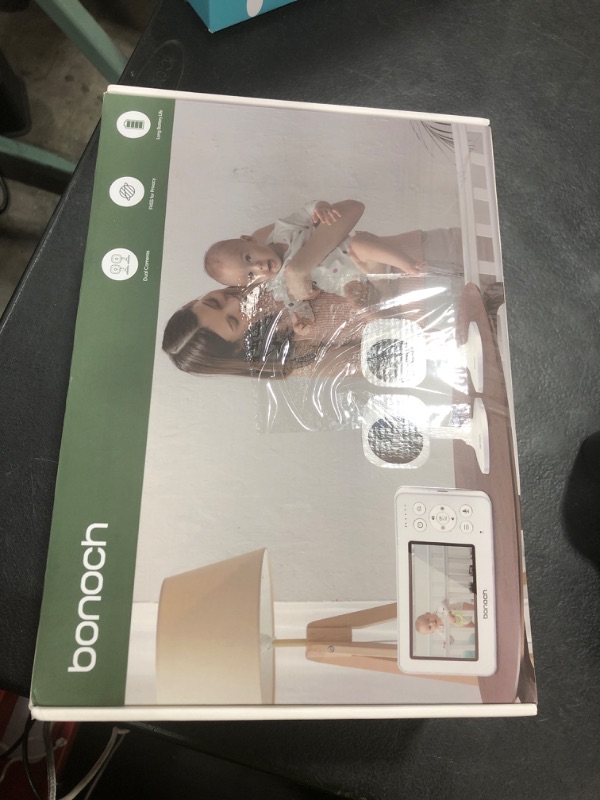 Photo 1 of bonoch 4.3" Baby Monitor with 2 Cameras, 720p Split Screen Monitor with Camera and Audio, 28hour Battery, Video Baby Monitor No WiFi, VOX Mode, 2 Way Audio, Auto Night Vision, 2X, 3X, 4X Zoom