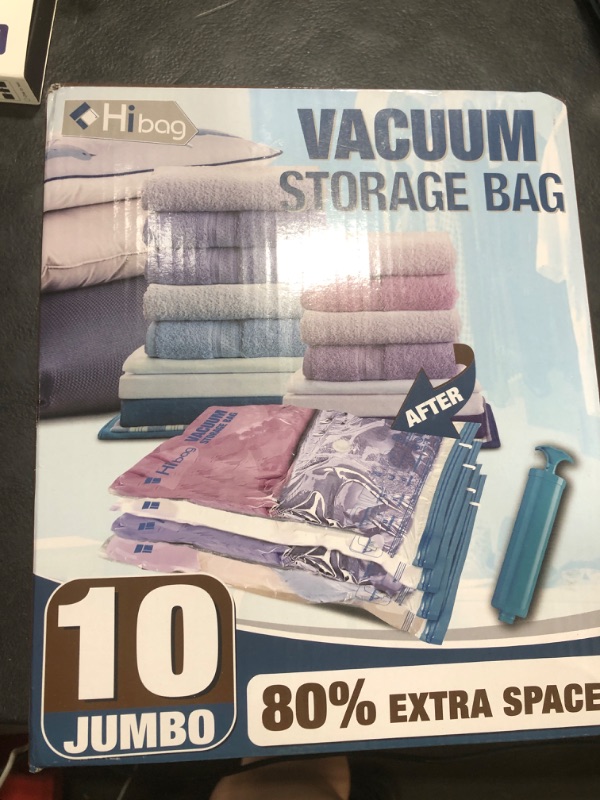 Photo 1 of HIBAG 10 Jumbo Space Saver Vacuum Storage Bags
