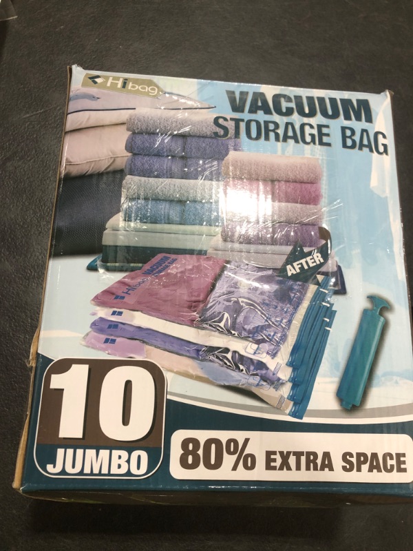 Photo 1 of HIBAG 10 Jumbo Space Saver Vacuum Storage Bags
