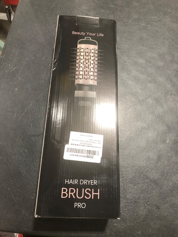 Photo 1 of Hair Dryer Brush, 3-in-1 Rotating Round Hot Air Spin Brush Set with 2 Brushes (2" & 1.5"), Negative Ionic Blow Volumizer