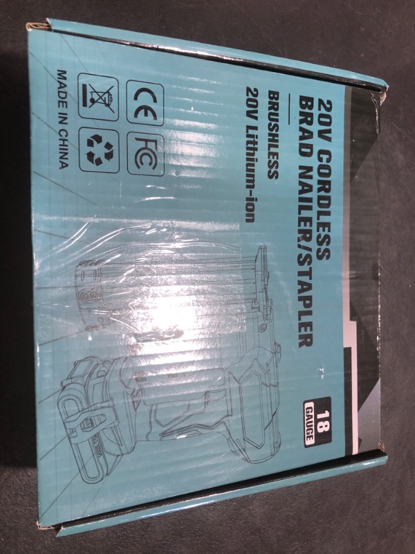 Photo 1 of MtiolHig Cordless Brad Nailer 2-in-1 for Makita Battery, 5/8 to 1-1/4 Inch Electric Nail Gun/Staple Gun, 18 Gauge Nail Gun Brushless Motor with 1000 Nails for Wood Carpentry, 2 Modes(No Battery)