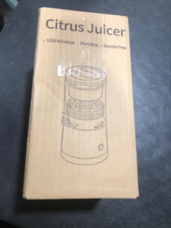 Photo 1 of Electric Citrus Juicer Machines,Citrus Juicer Machines with USB and Cleaning Brush,portable electric juicer for making fresh orange juice,squeezing oranges,lemons,kiwi fruit,and grapefruit(Black)