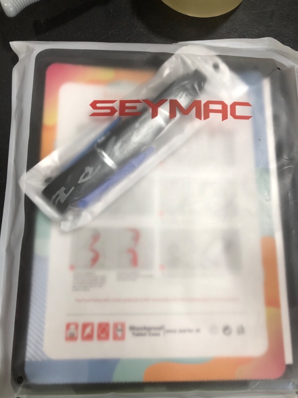 Photo 1 of SEYMAC for iPad Pro 13 Inch Case 2024 M4 (7th Generation), Heavy Duty Shockproof Protective Case with Screen Protector, 360° Rotating Stand, Hand/Shoulder Strap and Pen Holder, Black