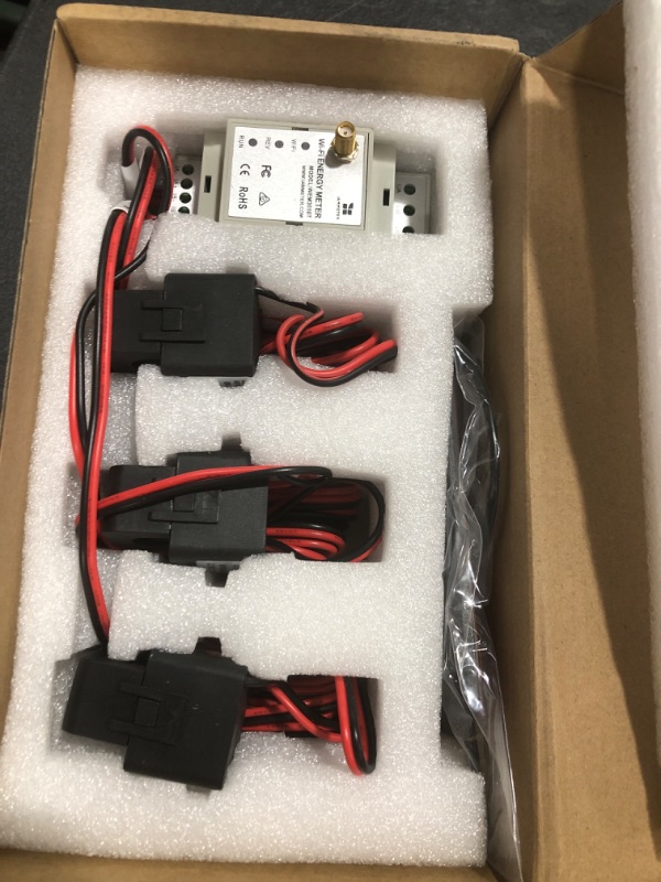 Photo 1 of IAMMETER WEM3050T WiFi Energy Meter, 3-Phase/Split Phase/1-Phase, 150A Split-Core CTs, Real-Time Power Monitoring, Solar & Grid Tracking, Home Assistant & MQTT, Lifetime Basic IAMMETER Cloud
