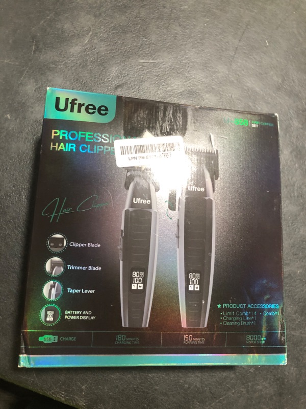 Photo 1 of Ufree Professional Hair Clippers for Men, Clippers and Trimmers Set, Barber Clippers, Electric Hair Trimmer with Barber Bag, Gifts for Men