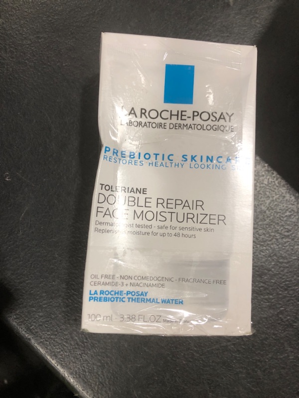 Photo 1 of La Roche-Posay Toleriane Double Repair Face Moisturizer, Daily Moisturizer Face Cream with Ceramide and Niacinamide for All Skin Types, Oil Free, Fragrance Free