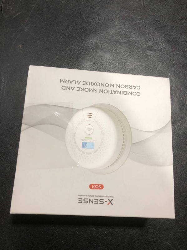 Photo 1 of X-Sense  Detector Carbon Monoxide Detector Combo, 10-Year Battery Smoke Detector with Display, Standalone Model SC01, Single Pack