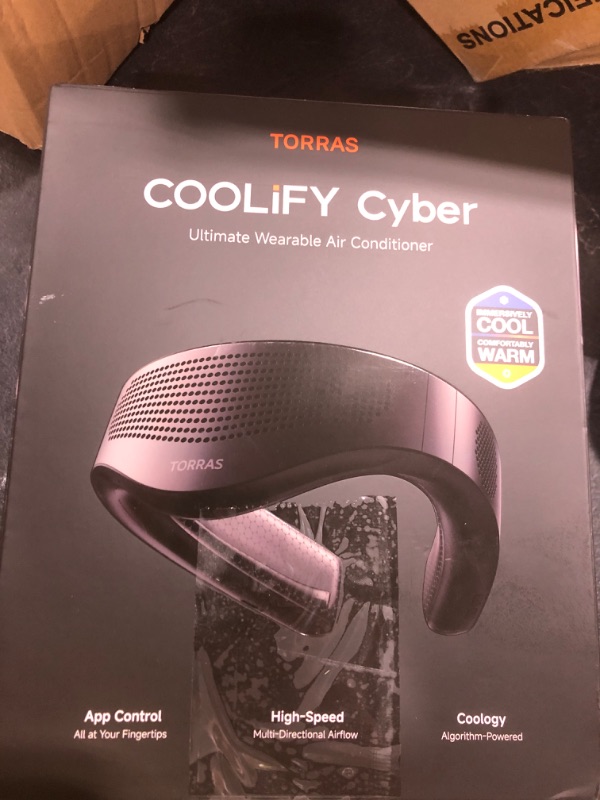 Photo 1 of TORRAS 2025 Top Al Neck Fan Air Conditioner Coolify Cyber, Portable Neck Fans that Blow Cold Air?No.1 Coolest & 720° Immersive Cooling? Personal AC Rechargeable for Outdoor/Indoor. Gifts for Dad/Mom