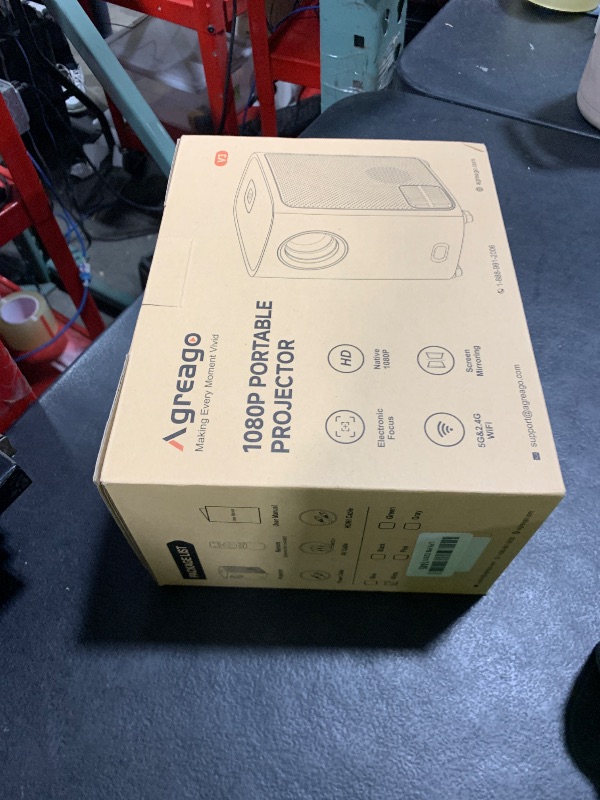 Photo 1 of [Electric Focus]Projector with WiFi and Bluetooth, Native 1080P 15,000 Lumens 4K Supported, Agreago Outdoor Movie Projector for Home Theater UP to 300", for iOS/Android/Laptop/TV Stick/HDMI/USB