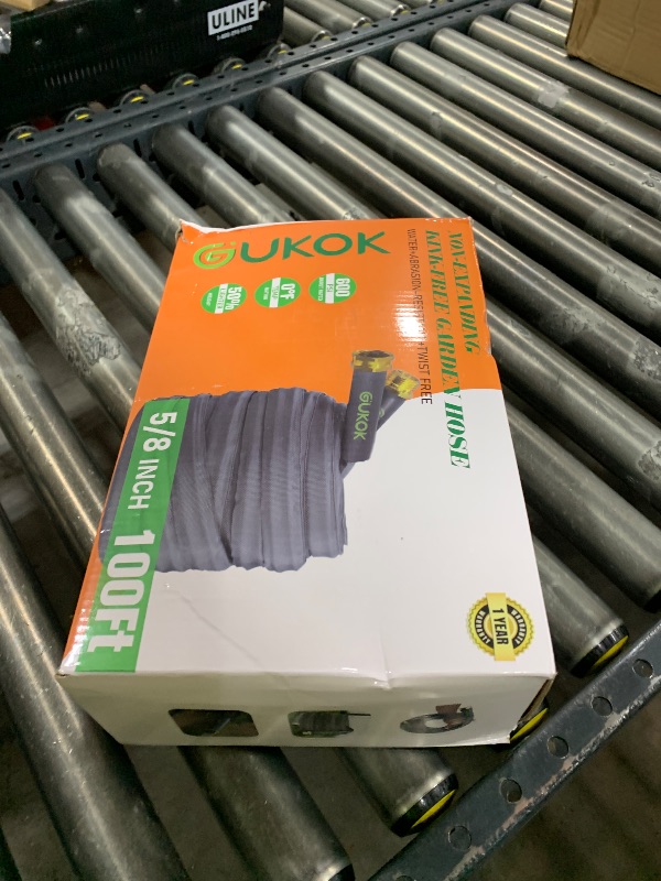 Photo 1 of GUKOK 2025 Upgraded 100FT Non-Expanding Garden Hose, Ultra-Light & Flexible Water Hose - Burst-Resistant, Kink-Free, High-Pressure, All-Weather Use for Lawns, Gardens, and Outdoor Cleaning