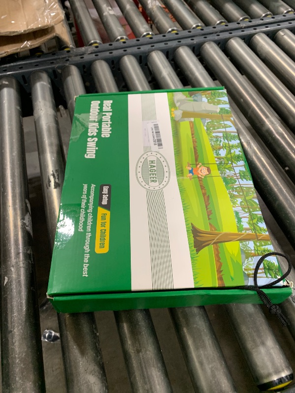 Photo 1 of Tree Swing for Kids Outdoor with Slackline Portable Tree Swing Hanging Kit, Easy-to-Install Between Trees at a Distance of 2-6 Meters, Suitable for Multi-Scenario Play, 200lbs (Orange)