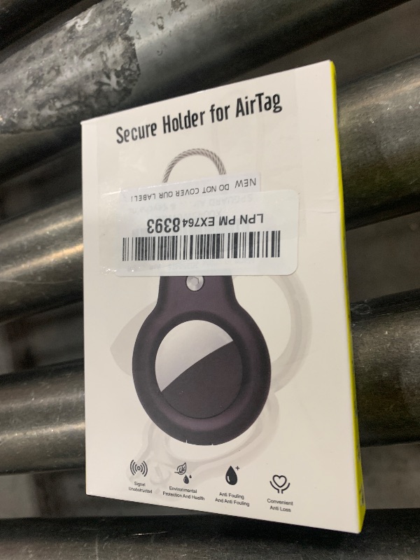 Photo 1 of for AirTag Holder Case with Keychain, Air Tags-4 Pack for Apple Air Tag Holder with Wire Cable Lock Key Ring Chain Air Tagholder Accessories for GPS Item Tracker Kids,Keys,Luggage