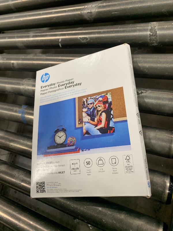 Photo 1 of HP Everyday Photo Paper, Glossy, 8.5x11 in, 50 sheets (Q8723A)