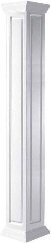 Photo 1 of Ekena Millwork 06"W x 06'H Craftsman Classic Square Non-Tapered, Raised Panel Column, Crown Capital & Crown Base