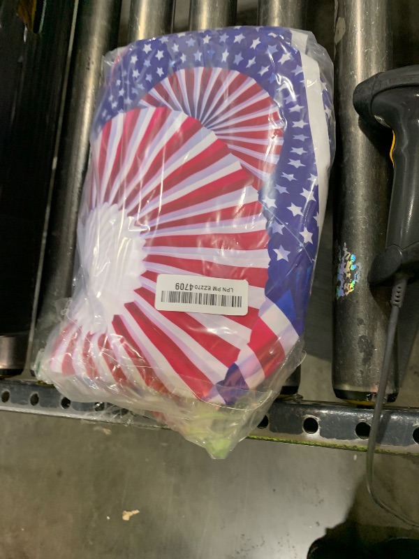 Photo 1 of DULUDA 7x5 FT Firework Gender Reveal Backdrop Red White and Due He Or She What Will Our Little Firework Be Background 4Th of July Fgender Reveal Decorations Dessert Cake Table Party Banner Props