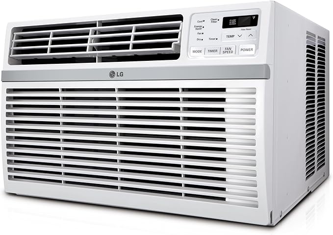 Photo 1 of LG LW2524RD 24,500 Window Air Conditioner, 230V, 1,560 Sq.Ft. (39' x 40' Room Size), Quiet Operation, Electronic Control with Remote, 3 Cooling & Fan Speeds, Auto Restart, 24500 BTU, White

