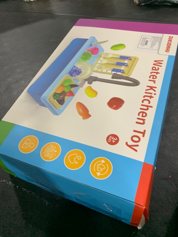 Photo 1 of JUKUDAHU Play Sink with Running Water, Play Kitchen Toys Sink for Kids 3 4 5 6 7 Years Old, Electrical Dishwasher, Color Changing Kitchen Accessories, Dishes Games, Gifts for Toddlers 3-5