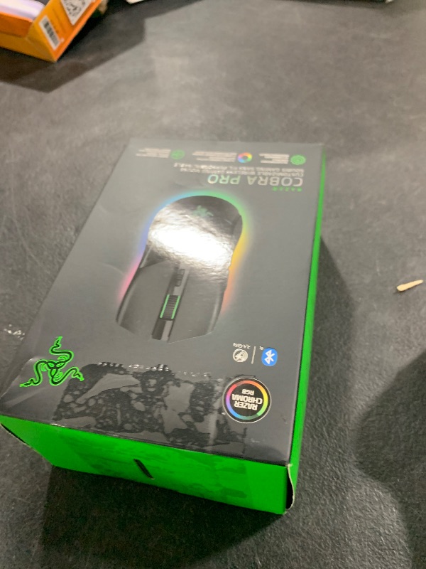 Photo 1 of Razer Cobra Pro Wireless Gaming Mouse: 10 Customizable Controls - Chroma RGB Lighting - 30K Optical Sensor - Gen-3 Switches - 2.4GHz, Bluetooth & USB Type C - Up to 170 Hr Battery - Black