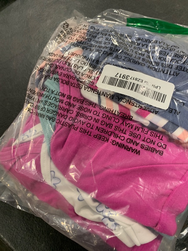 Photo 1 of Hanes Big Brief Underwear, Stretch Cotton Panties for Girls, Assorted, 12-Pack, Pink, Teal, Navy, Floral Prints, Stripe Print