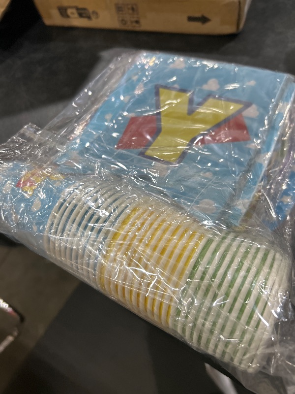 Photo 1 of 2 Infinity & inspired Two Beyond Birthday Decorations 133pcs Cartoon Story Birthday Party Supplies include Plates Napkins Cups Tablecloth and Banner for Boys Girls 2nd Bday Decor Serve 30