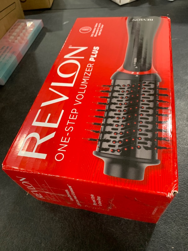 Photo 1 of REVLON One Step Volumizer PLUS Hair Dryer and Styler | More Volume, Less Damage, and More Styling Control for Easy and Fast Salon-Style Blowouts, Plus Travel Friendly (Black)
