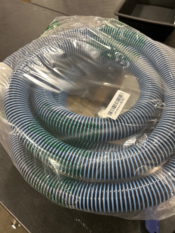 Photo 1 of 18FT Pool Vacuum Hose With Swivel Cuff 1-1/2" Diameter Flexible Heavy Duty Pool Vacuum Cleaning Hose Perfect for Above&In Ground Swimming Pool