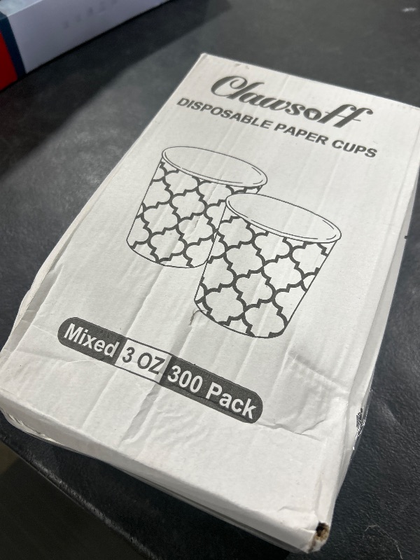 Photo 1 of [300 Pack] 3 oz Paper Cups, Small Mouthwash Cups 3 OZ, Mini Disposable Bathroom Cups, Paper Cups 3 Ounce for Bathroom, Supermarket, Birthday Party, Travel, Events, Picnic, BBQ