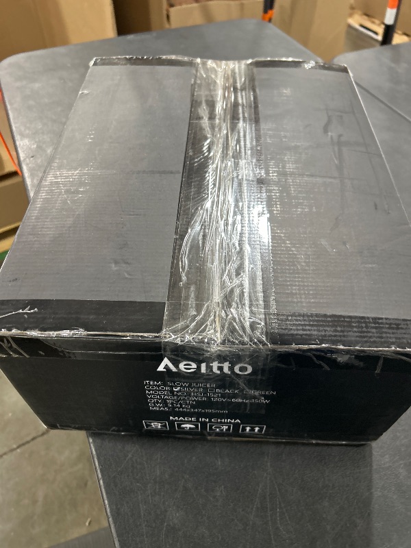 Photo 1 of Aeitto Cold Press Juicer Machines, 3.6 Inch Wide Chute, Large Capacity, High Juice Yield, 2 Masticating Juicer Modes, Easy to Clean Slow Juicer for Vegetable and Fruit, Silver