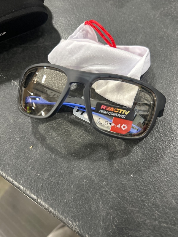 Photo 1 of Julbo Shield M Mountain Sunglasses - Translucent Black Frame - Lens (REACTIV 0-4 High Contrast)