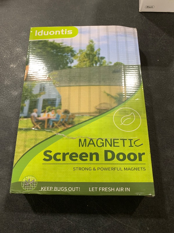 Photo 1 of Magnetic Screen Door - Fit for Door Size:36 x 96 Inch, Screen Itself Size:38"x97", Hands Free Mesh Partition,Heavy Duty Screen Door Mesh Curtain Keeps Bugs Out, Frame Hook & Loop, Pet and Kid Friendly