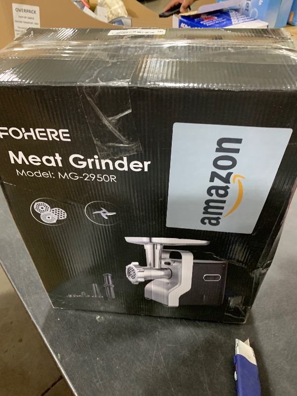 Photo 1 of Electric Meat Grinder Heavy Duty - 5 in1 Meat Grinders for Home Use - 3000W Max Powerful - Sausage Stuffer with 3 Stainless Steel Grinding Plates - Size #12 (black)