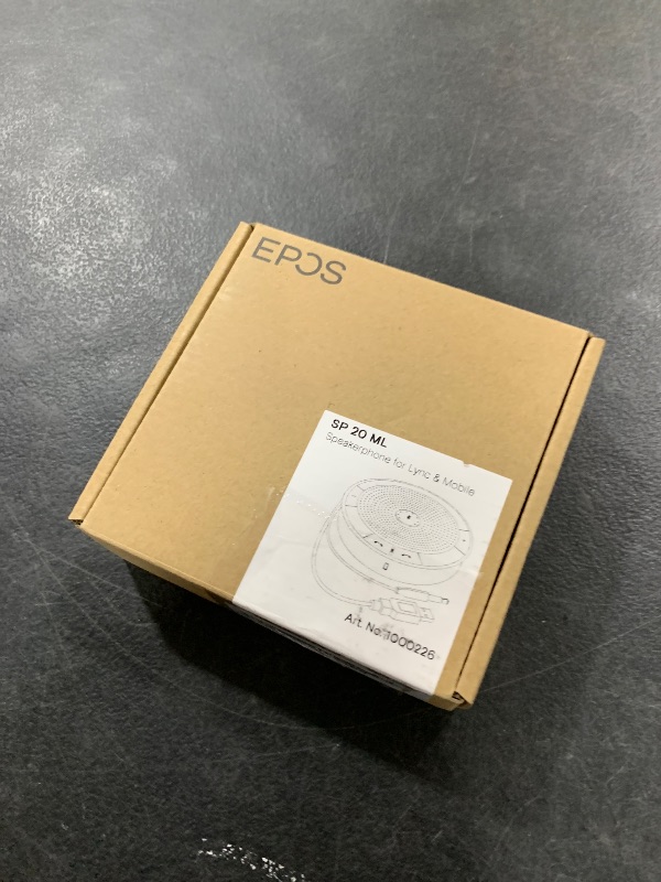 Photo 1 of Sennheiser Enterprise Solution SP 20 ML 506050 Sound-Enhanced, User Friendly Mobile Speaker Phone For Desk Mobile Phone Softphone PC Connection Skype for Business Certified, Silver, EXPAND SP 20