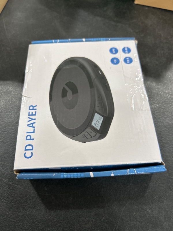 Photo 1 of Gueray CD Player Portable CD Discman: with Earphones Portable CD Player for Car with Anti-Skip Shockproof Personal CD Player with LCD Display Support PROG Memory Function Repeat Playback Sound