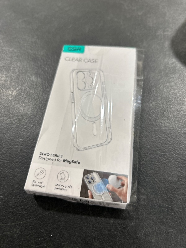 Photo 1 of ESR for iPhone 14 Case iPhone 13 Case, Compatible with MagSafe, Military-Grade Protection, Resists Yellowing and Scratches, Magnetic Phone Case for iPhone 14 iPhone 13, Zero Series, Clear