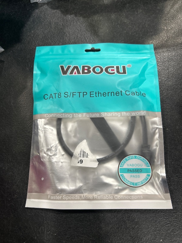 Photo 1 of Cat 8 Ethernet Cable, 1.5Ft 3Ft 6Ft 10Ft 15Ft 20Ft 30Ft 40Ft 50Ft 60Ft 100Ft Heavy Duty High Speed Internet Network Cable, Professional LAN Cable Shielded in Wall, Indoor&Outdoor