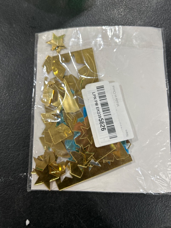 Photo 1 of 30PCS Acrylic Moon Star Cake Toppers,Mirror Gold Baby Shower Cake Decorations for Over the Moon Baby Shower Wedding Birthday Party
